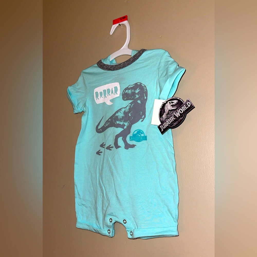 Jurassic Park 3-6 month Onesie